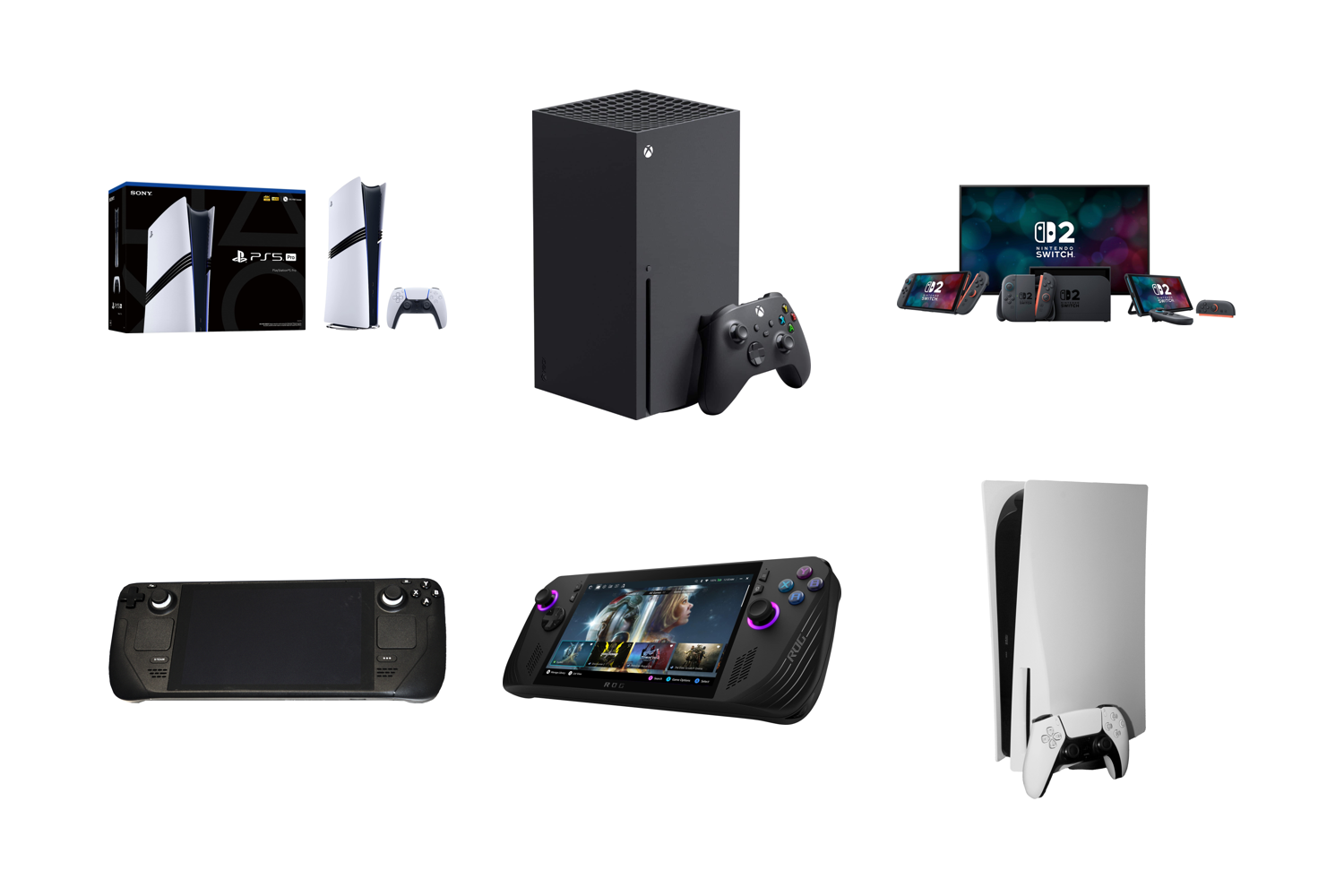 Gaming consoles lineup